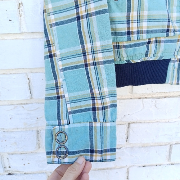 Nick and Mo Plaid Full Zip Bomber Jacket - Picture 3 of 7